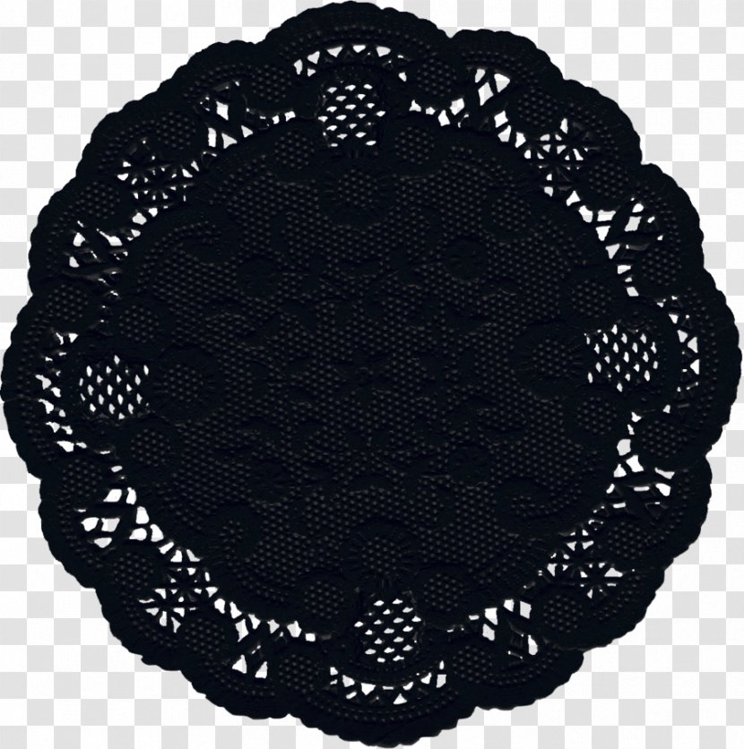 Doily Paper Lace Pattern - Black And White - Creative Net Fx Transparent PNG