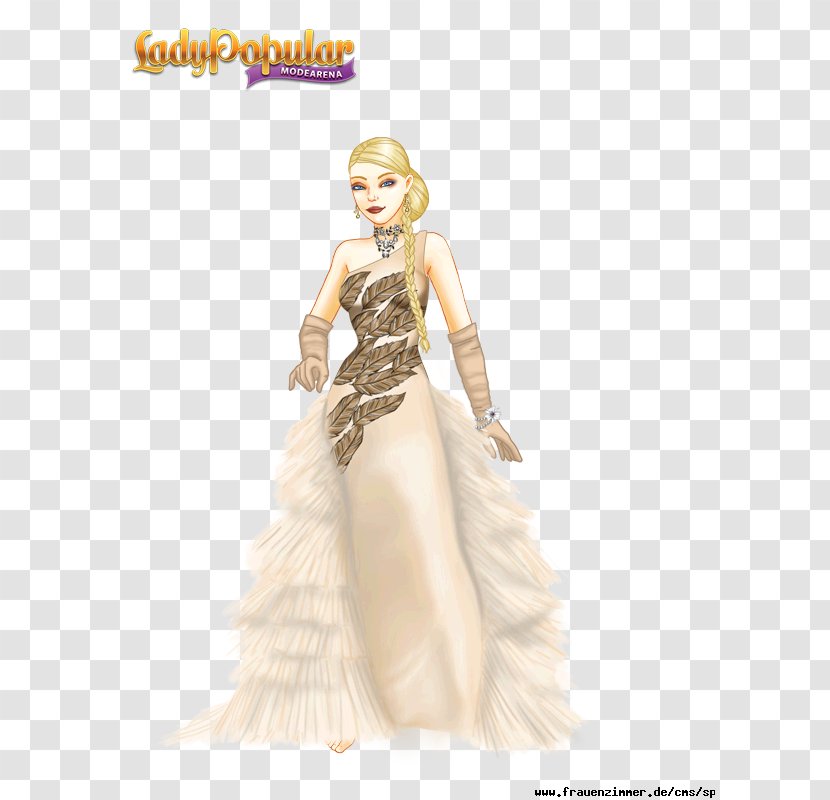 Lady Popular Costume Design Barbie - Gown - Bloody Rose Transparent PNG