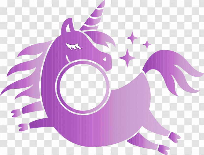 Violet Purple Animation Logo Transparent PNG