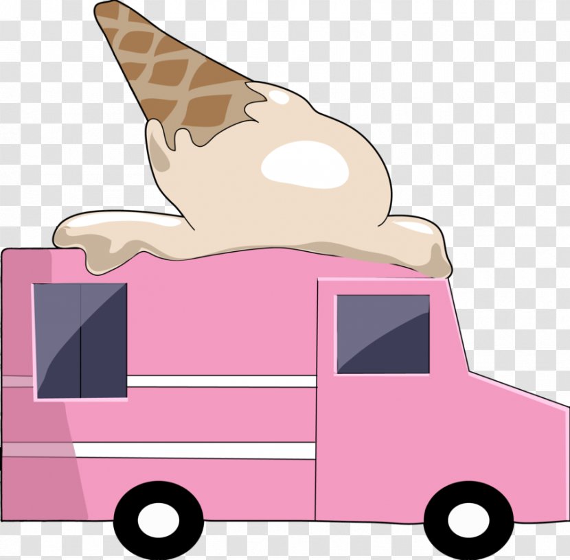 Car Ice Cream Van Clip Art - Mammal - Cartoon Transparent PNG