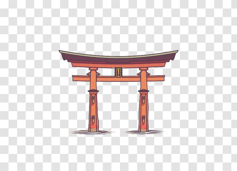 Itsukushima Shrine Shinto Torii - Japan - Chinese Wind Tower Transparent PNG