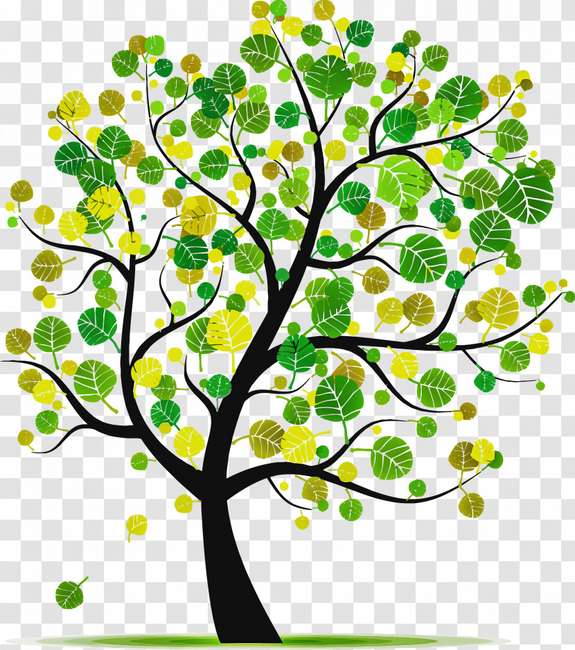 Tree Branch Green Plant Leaf Transparent PNG