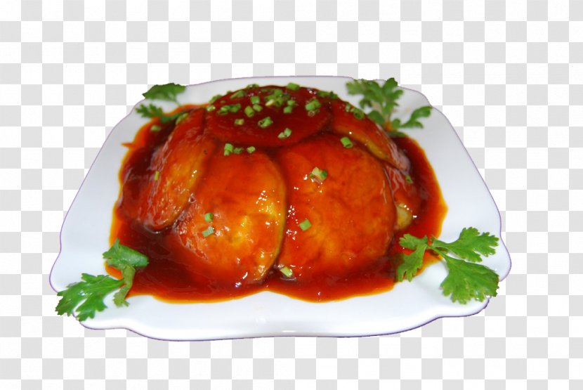 Kofta Chinese Cuisine Eggplant Fish - Sauce - Features Slices Transparent PNG