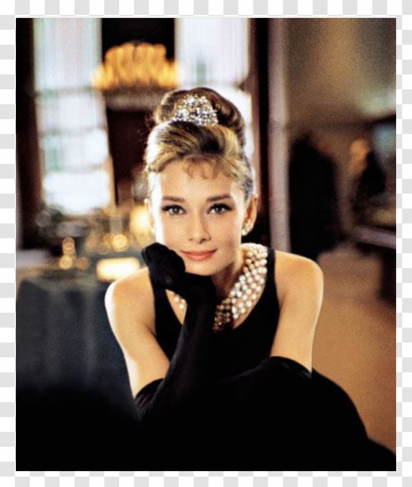 Audrey Hepburn Breakfast At Tiffany's Holly Golightly Little Black Dress - Cartoon Transparent PNG