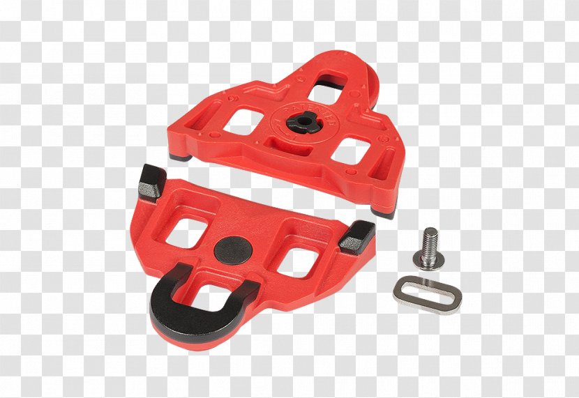 Bicycle Pedals RFR Flat With Click-System Cleats SPD - Red Transparent PNG