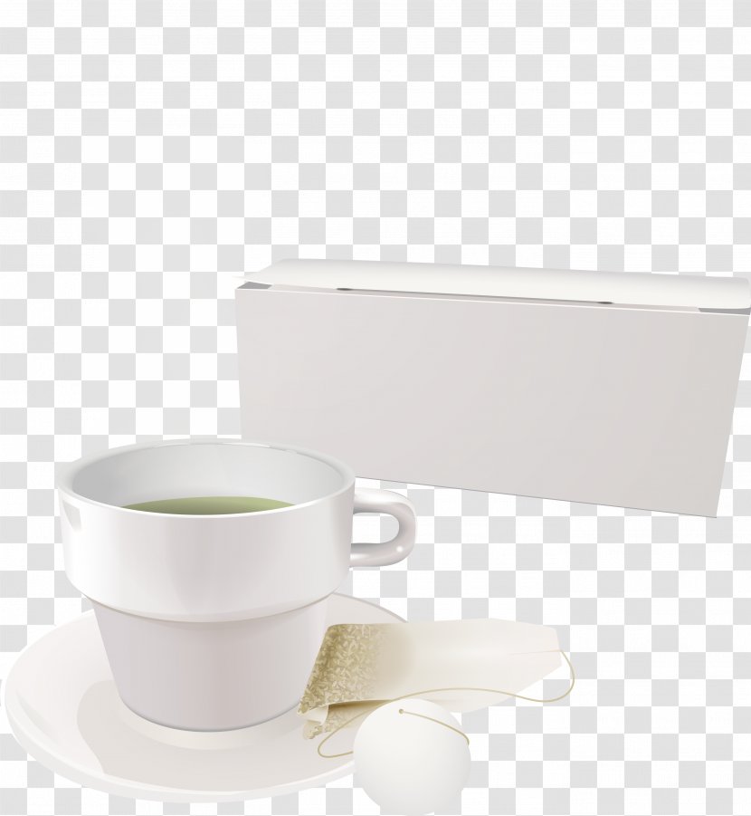 Coffee Cup Teacup Saucer - White Transparent PNG