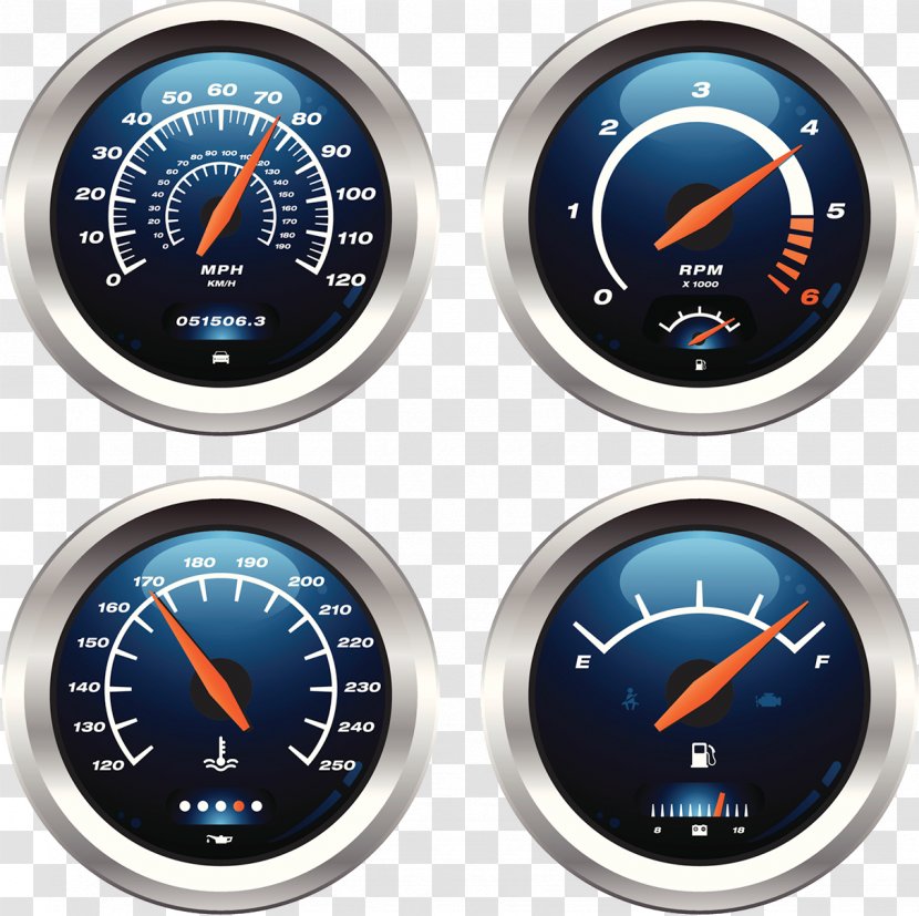 Car Gauge Dashboard - Measuring Instrument - Pictures Transparent PNG