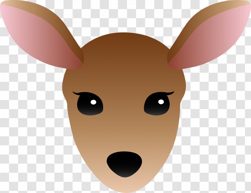 White-tailed Deer Clip Art - Whitetailed - Head Transparent PNG