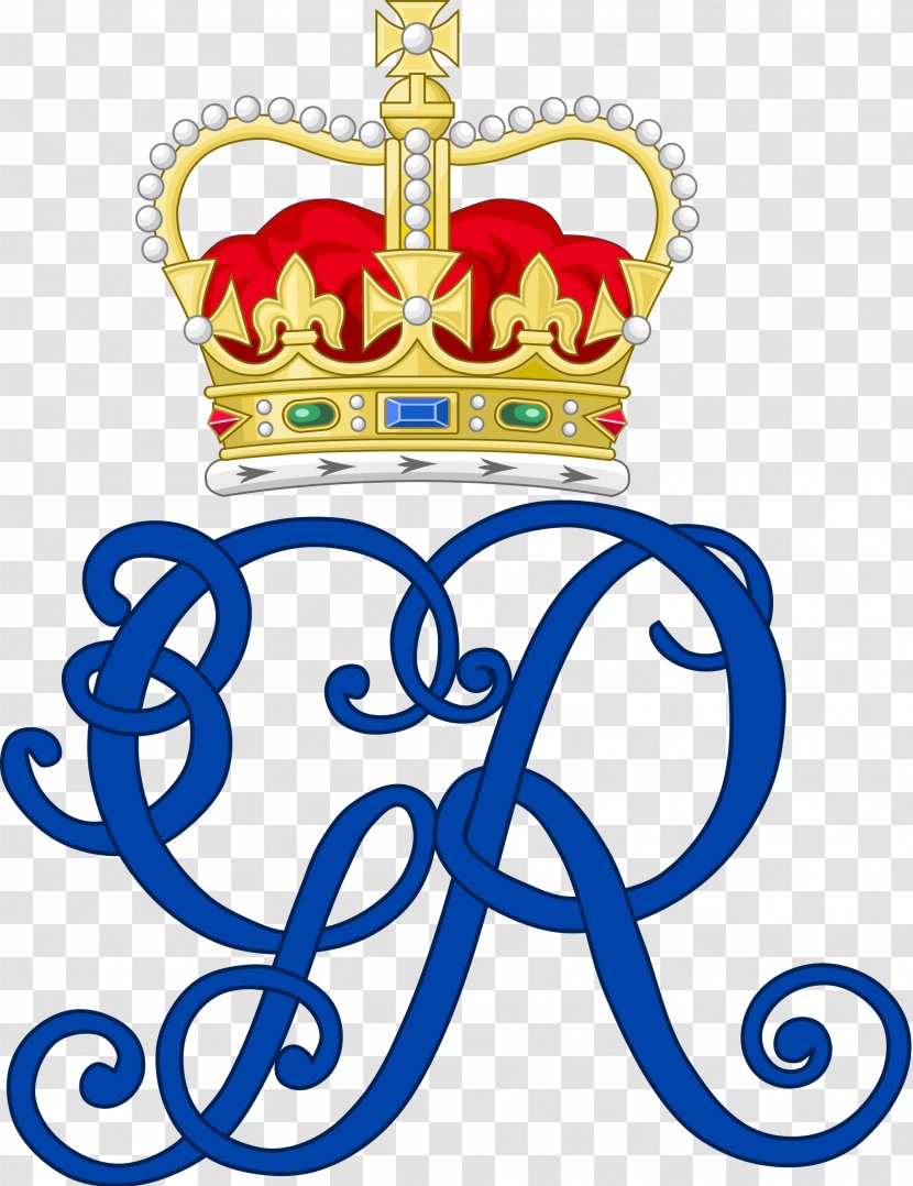 Royal Cypher Monarch Coronation Of Elizabeth II Monogram Family - Crest - Queens Birthday Monarchy Transparent PNG