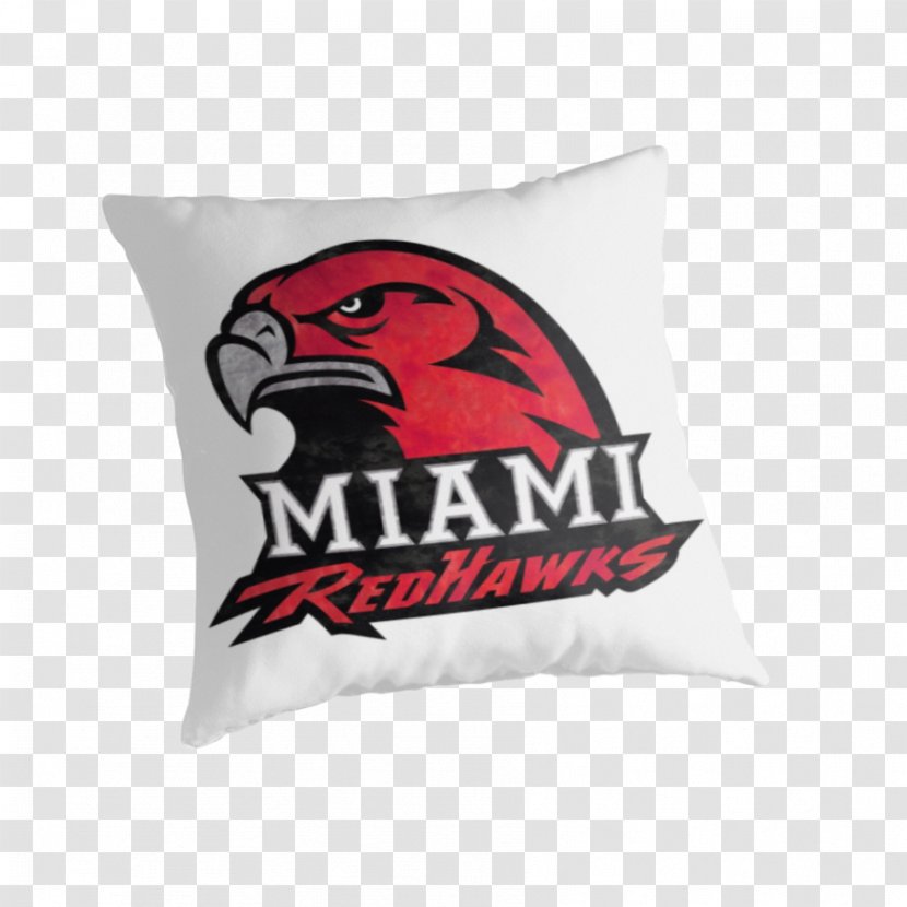 Fathead Miami Of Ohio Logo Wall Decal - Textile - 61-61315 University Small Redhawks W Hawk Head Cushion PillowMiami College Transparent PNG