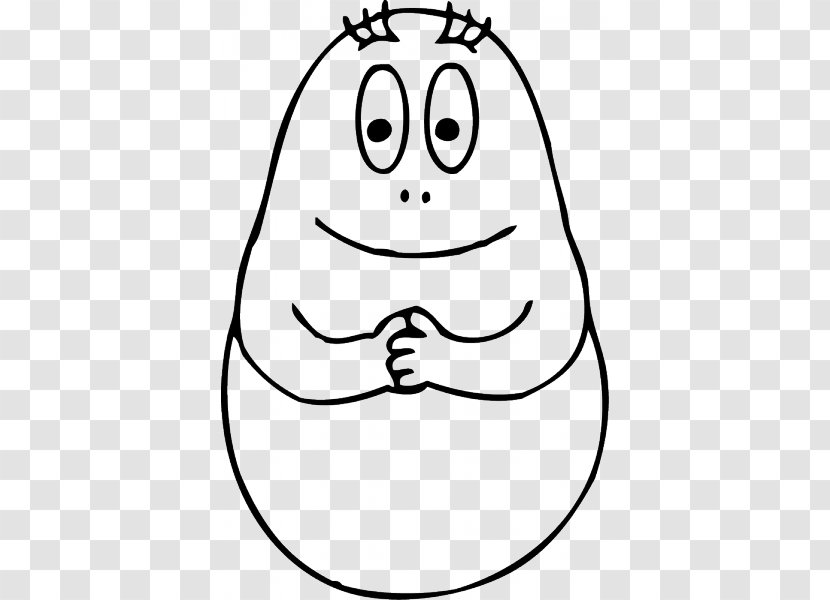 Coloring Book Barbapapa Child - Watercolor Transparent PNG