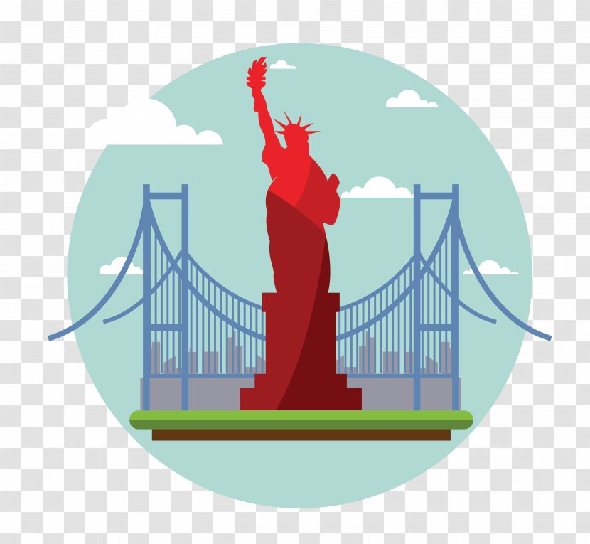 Statue Of Liberty Manhattan Jigsaw Puzzle - Tourism - Vector Transparent PNG