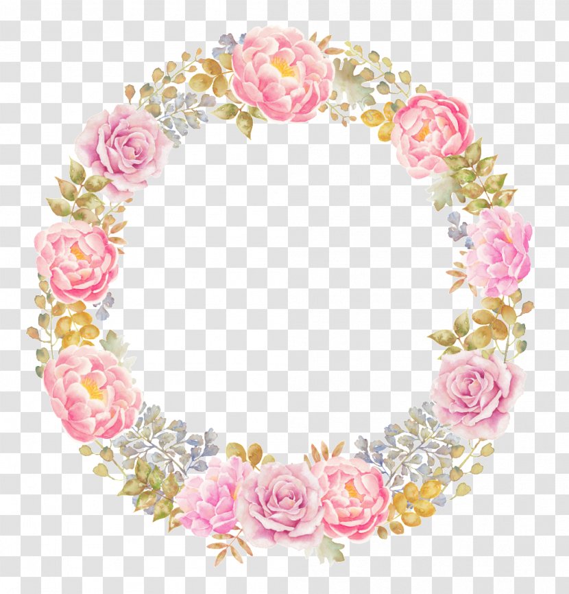 Clip Art Illustration Image Drawing - Pink - Wreath Transparent PNG