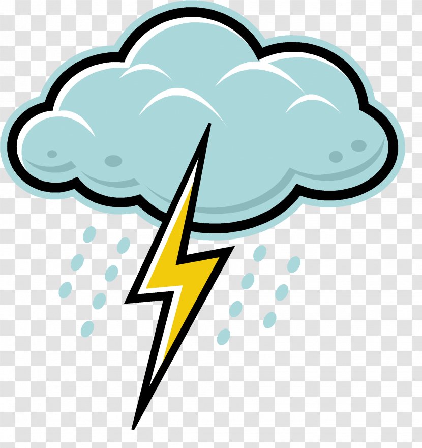 Thunderstorm Cloud Rain Lightning Strike - Thunderbolt - Weather Transparent PNG