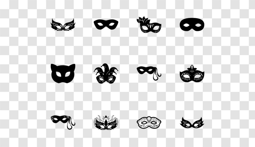 Mask Transport Clip Art - Monochrome Photography - Carnival Icon Transparent PNG