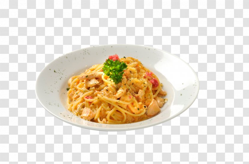 Vegetarian Cuisine Italian Wonton Spaghetti Alla Puttanesca Aglio E Olio - Carbonara Transparent PNG
