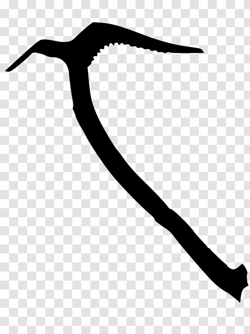 Black And White Font Angle - Ice Axe Transparent PNG