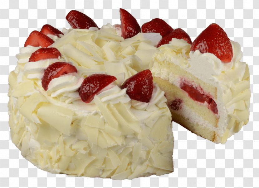 Chocolate Truffle Cream Shortcake Frosting & Icing Sponge Cake - White - Strawberry Transparent PNG