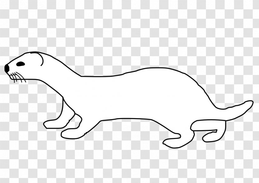 Whiskers Ferret Dog Drawing Clip Art - Least Weasel - Mink Clipart Transparent PNG