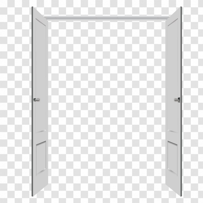 White Black Pattern - Monochrome - Double Door Vector Open Transparent PNG