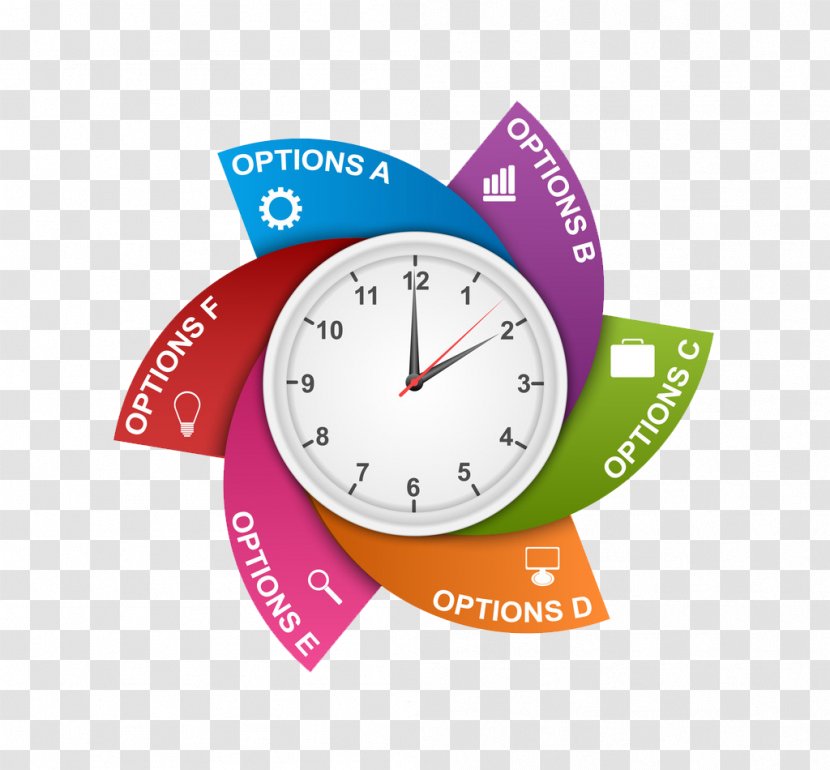 Infographic Diagram Chart Adobe Illustrator - Presentation - Clock Information Table Transparent PNG