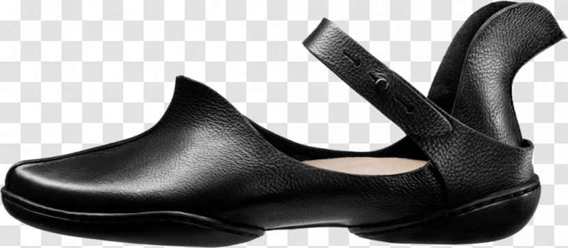 Slip-on Shoe Black High-heeled Patten - Winter Plum Blossom Transparent PNG