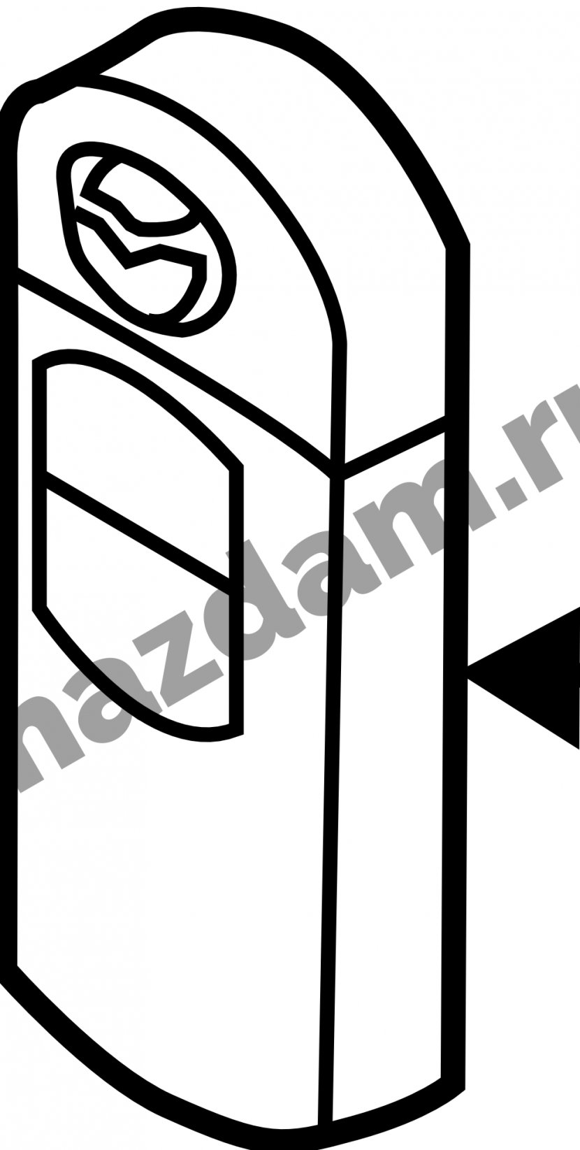 Product Design Clip Art Line Angle - White - 2005 Mazda Cx Transparent PNG