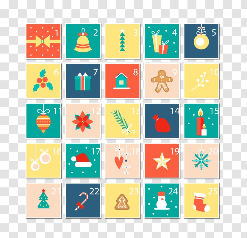 25 Days Of Christmas Vector - Poster - Area Transparent PNG