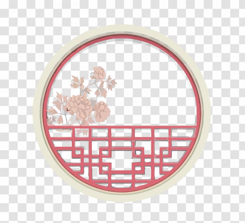 Du Fu Thatched Cottage Window Budaya Tionghoa Sichuan - Logo - Vector Chinese Wind Windows Transparent PNG