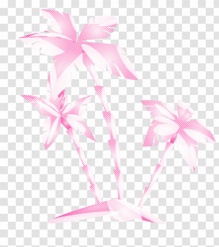 Pink Plant Ribbon Transparent PNG