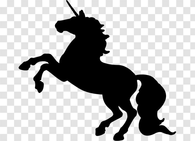 Silhouette Unicorn Drawing Clip Art - Fictional Character - Horn Transparent PNG