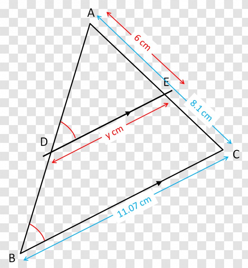 Similar Triangles Geometry Point Worksheet - Shape - Triangle Line Transparent PNG
