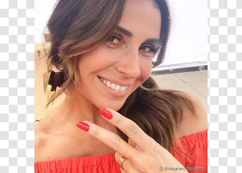 Giovanna Antonelli Nail Polish Actor Red - Watercolor Transparent PNG