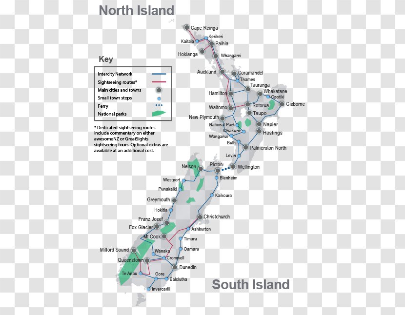 Bus New Zealand Ferry Coach Travel - National Tourism Transparent PNG