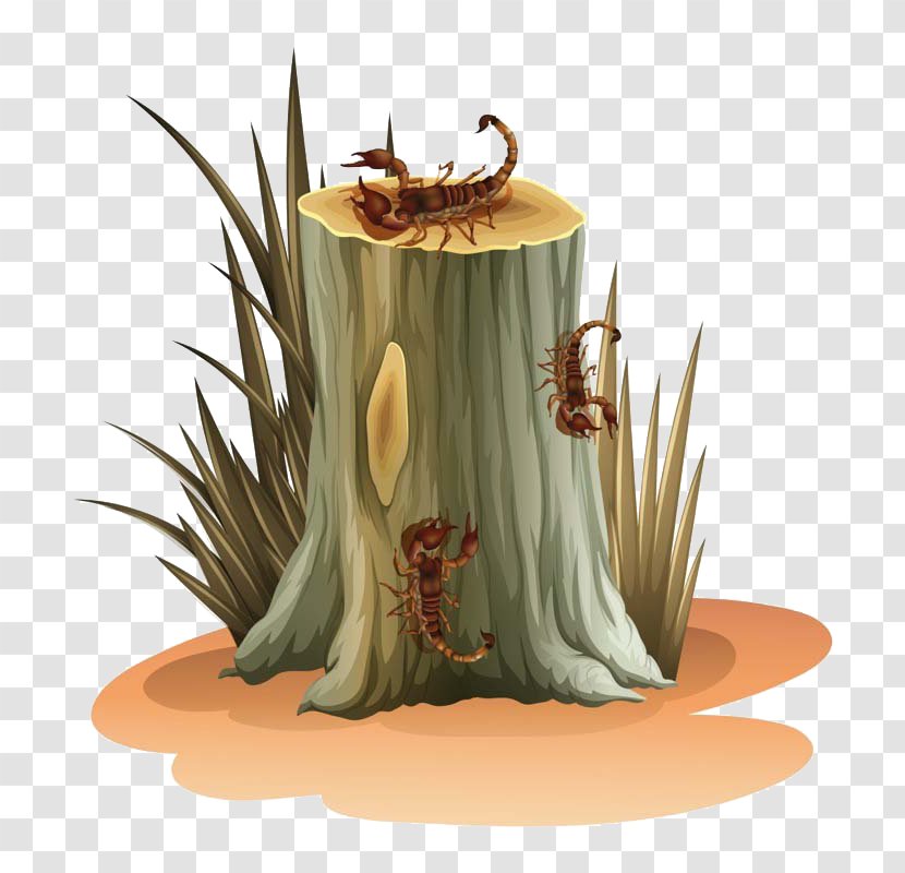 Euclidean Vector Tree Stump Clip Art - Scorpion - Stakes And Scorpions Transparent PNG