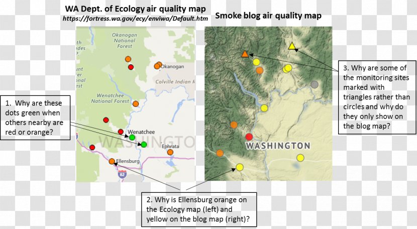 Washington Air Pollution Quality Index Indoor Haze - Cartoon - Ecological Information Transparent PNG