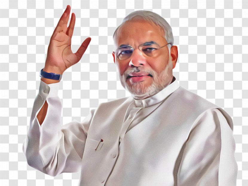 Modi Cartoon - Narendra - Preacher Sign Language Transparent PNG