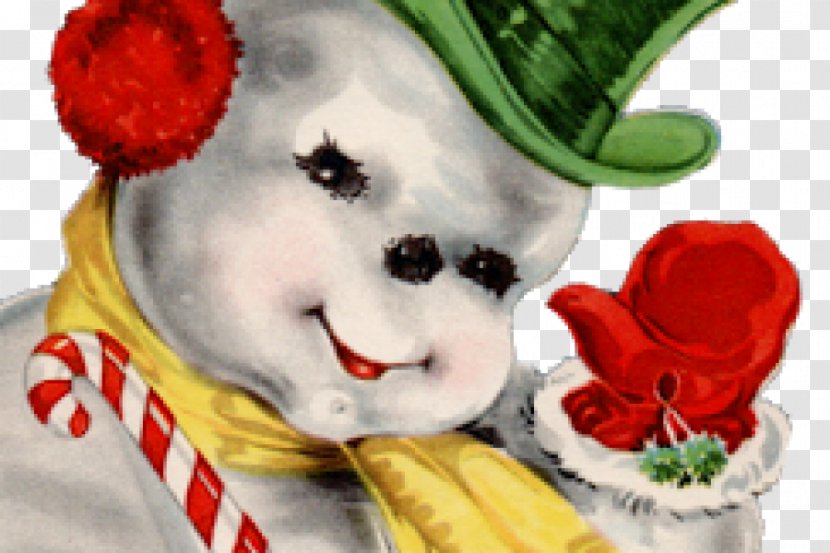 Santa Claus Snowman Christmas Card Post Cards Transparent PNG