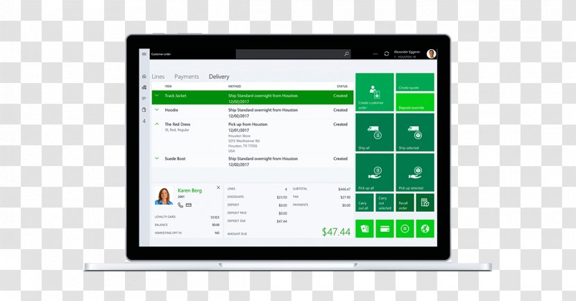 Dynamics 365 Point Of Sale Microsoft Retail Sales - System Transparent PNG
