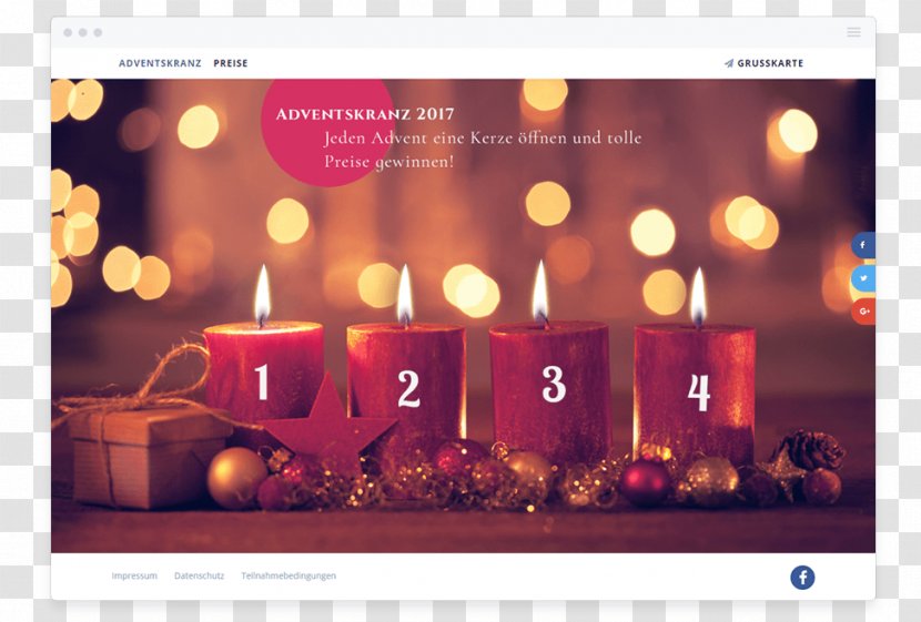 Advent Wreath Social Media Template - Brand Transparent PNG