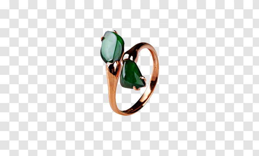Jewellery Ring Gold - Colorful Charms Emerald Transparent PNG