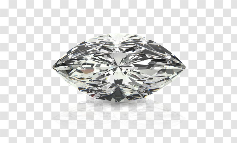 Diamond Cut Princess Engagement Ring Gemstone - Silver Transparent PNG