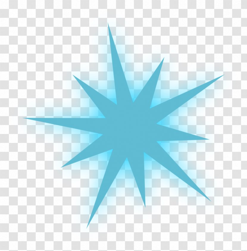 Quill Cutie Mark Crusaders Parchment Light Star - Aqua - Snowflakes Transparent PNG