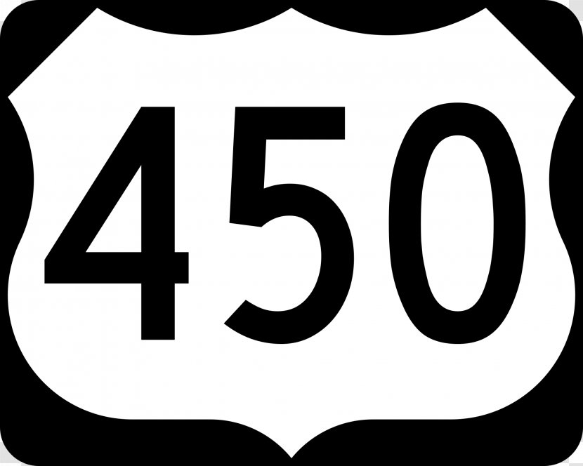 U.S. Route 460 In Virginia US Numbered Highways Road 22 - Number Transparent PNG