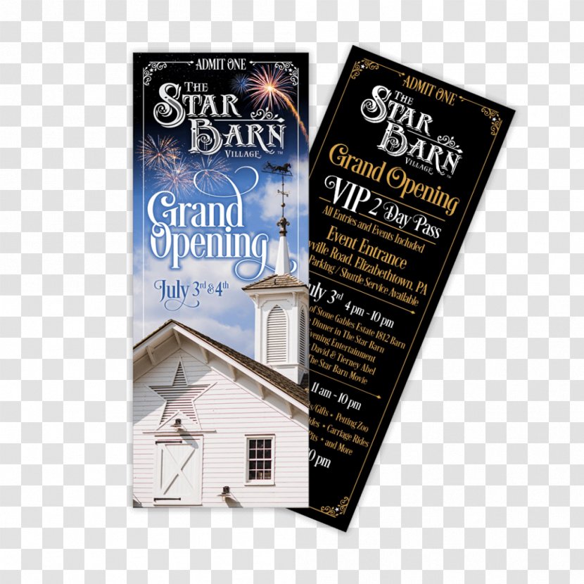 The Star Barn Itsourtree.com Ticket Advertising - Grand Openning Transparent PNG