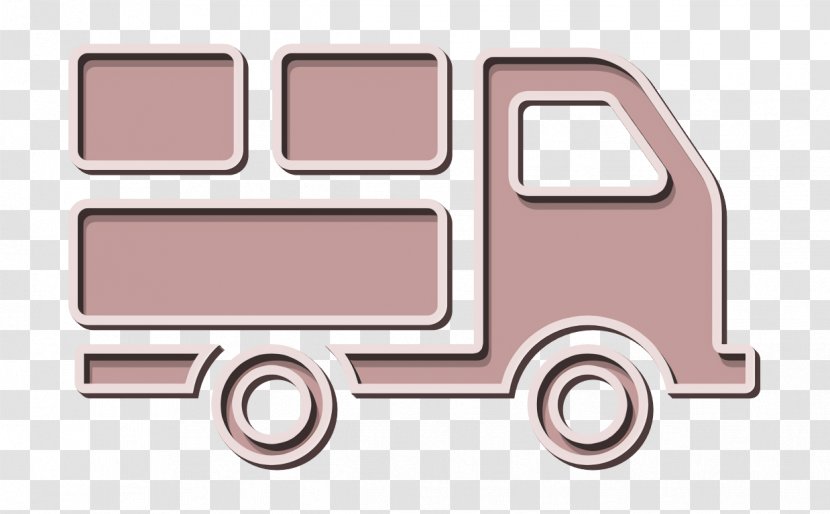 Delivery Truck With Packages Behind Icon Transport - Car - Vehicle Transparent PNG