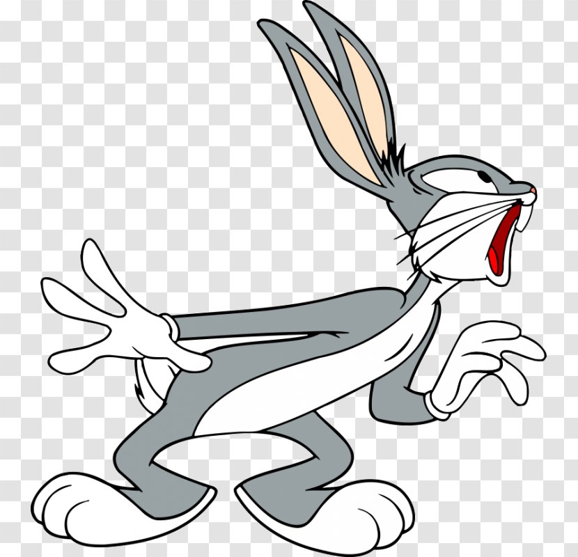 Bugs Bunny Elmer Fudd Looney Tunes Daffy Duck Clip Art - Mammal - White Transparent PNG
