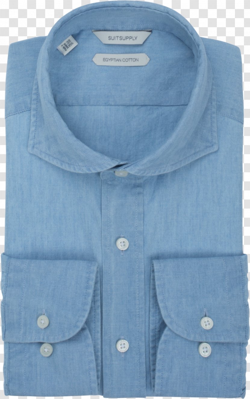 Dress Shirt Collar Button Sleeve Barnes & Noble - Blue Transparent PNG