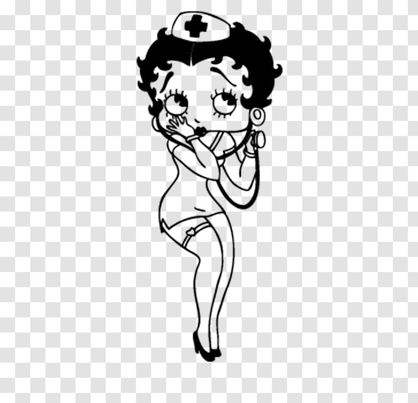 Betty Boop Sketch Cartoon Drawing Sticker - Boo Transparent PNG
