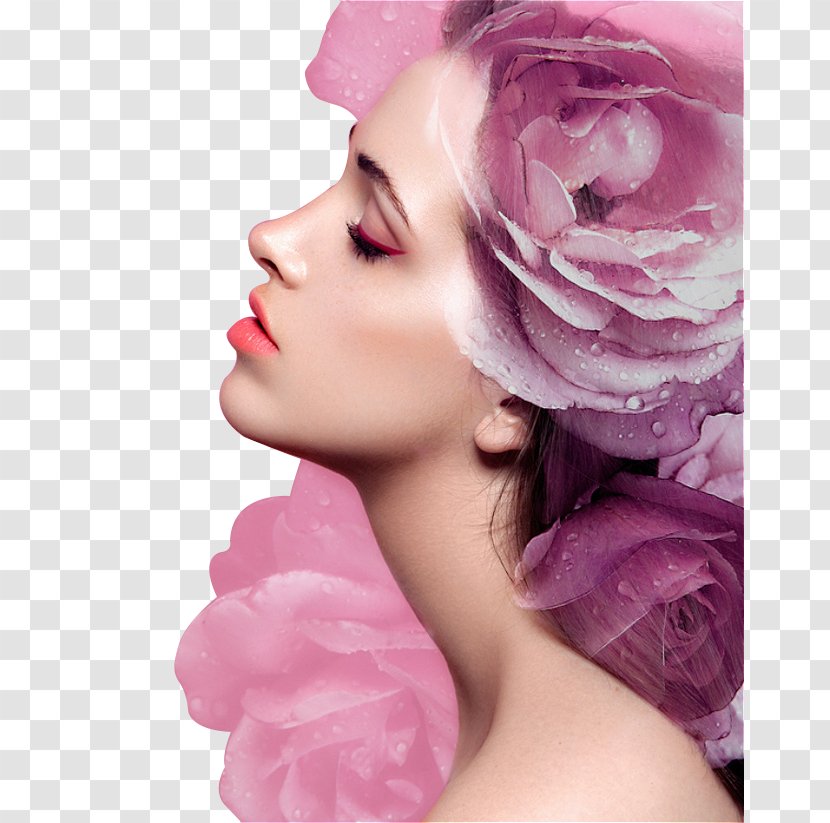 Face Beauty Eye Shadow Cosmetics - Fashion Makeup Female Closeup Transparent PNG